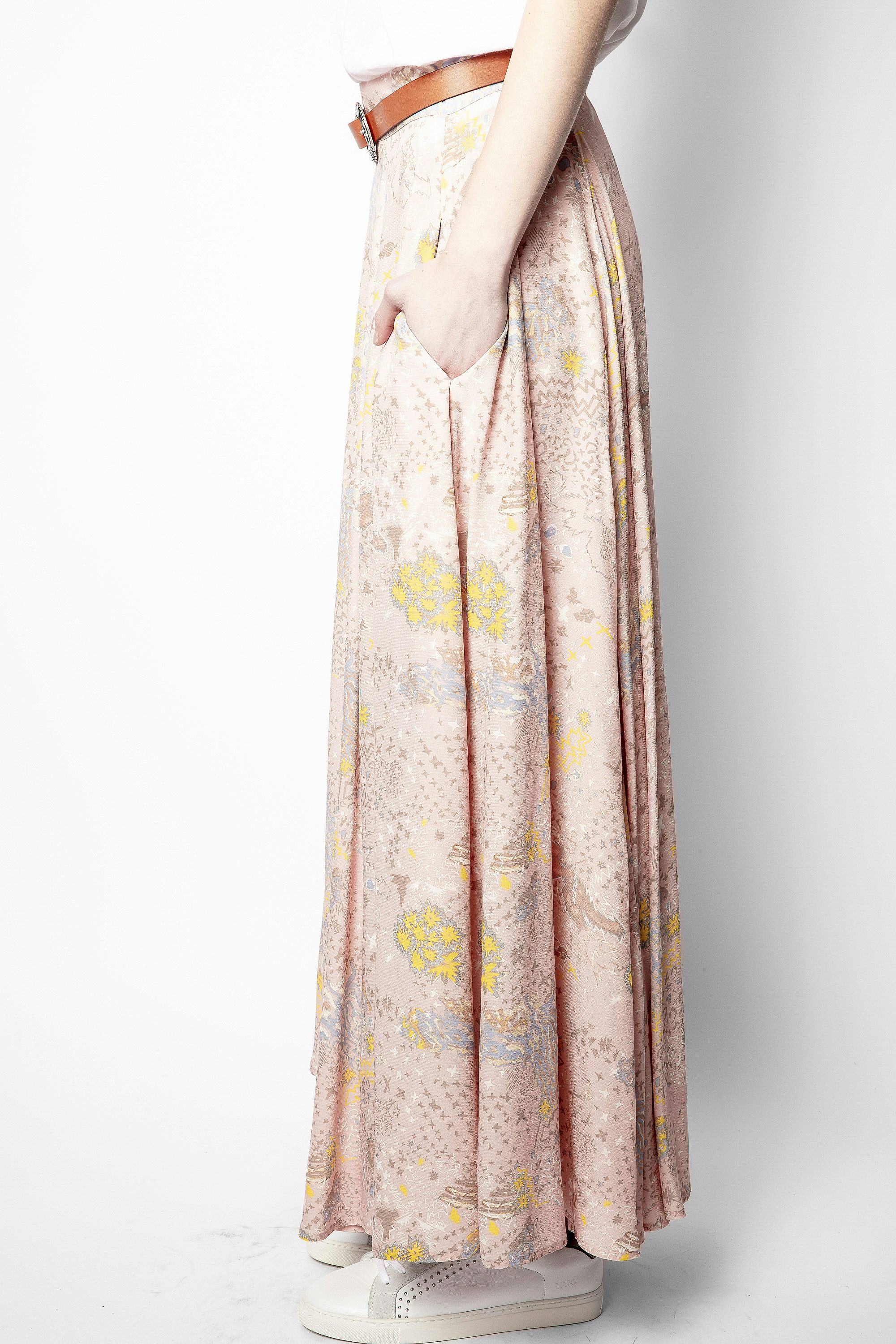 Joyo Print Glam Rock Skirt - Women’s long printed skirt.